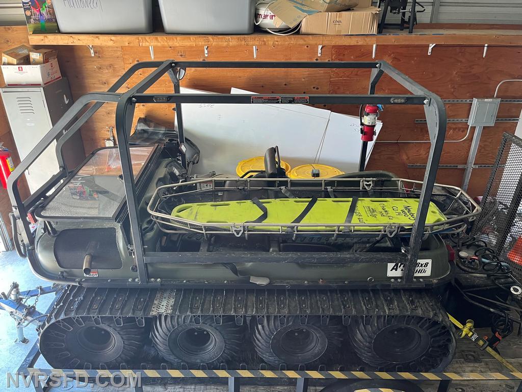 ATV 14 is a 2013 Argo 8X8. It is set up as a fire and rescue piece. It is towed by Engine 144