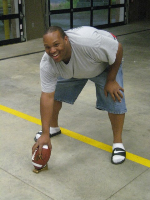 Petey ready to play some flag football